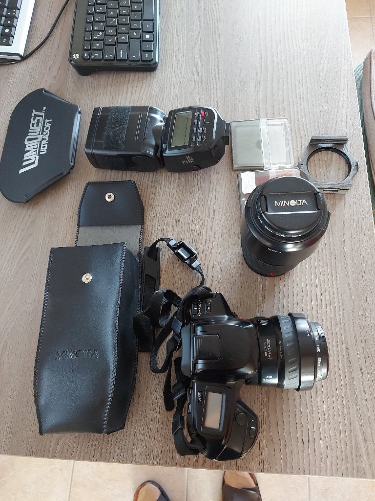 Minolta Dynax 5xi, Audio, Tv en Foto, Ophalen, Zo goed als nieuw, Spiegelreflex, Minolta
