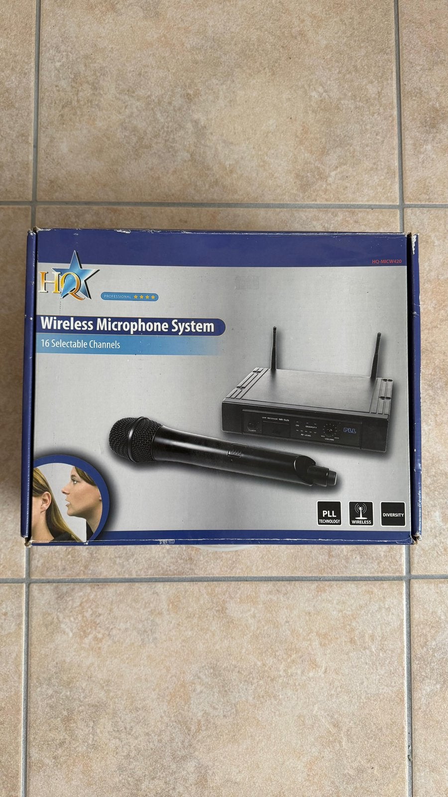 HQ Wireless Microphone System HQ-MICW420, Ophalen of Verzenden, Zo goed als nieuw