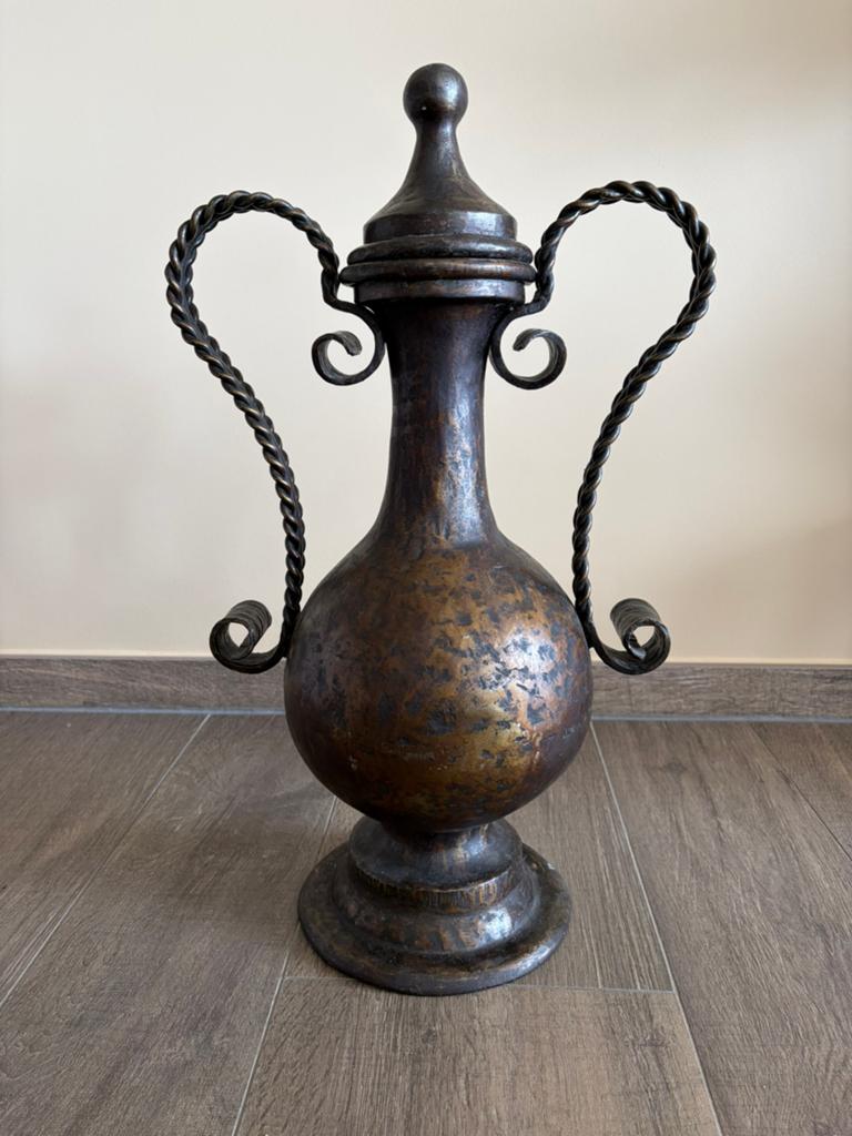 Vase en fer forgé Louis van Laeken, Antiquités & Art, Enlèvement ou Envoi