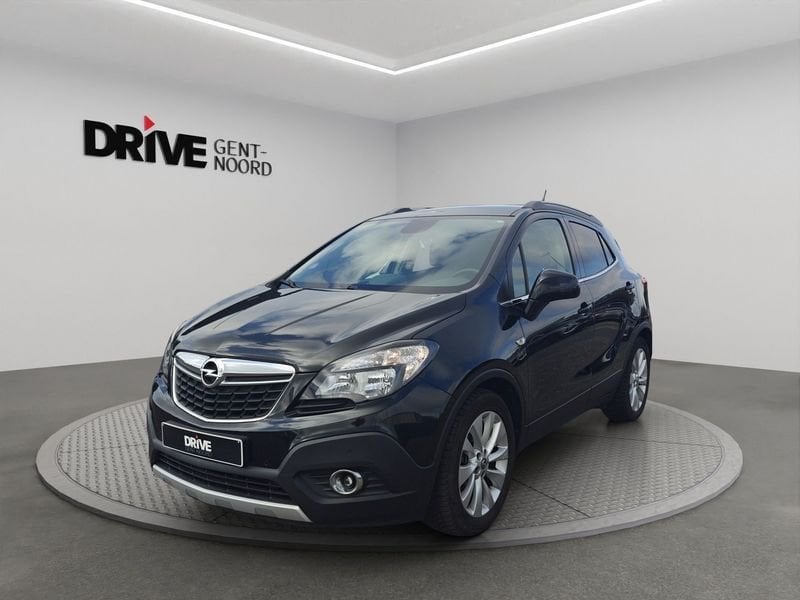 Opel Mokka TURBO Cosmo AUT *LEDER/Camera/Verw.zetels*, Cuir, Euro 6, Entreprise, Noir