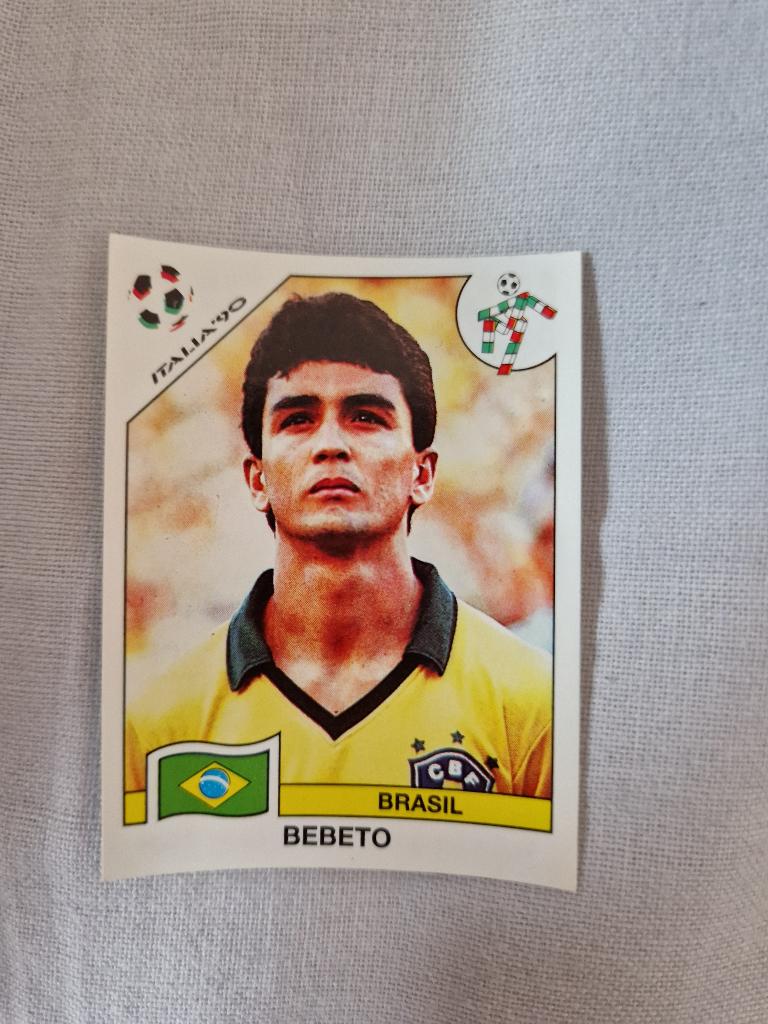 Panini Italia 90 Bebeto, Envoi, Utilisé, Autocollant