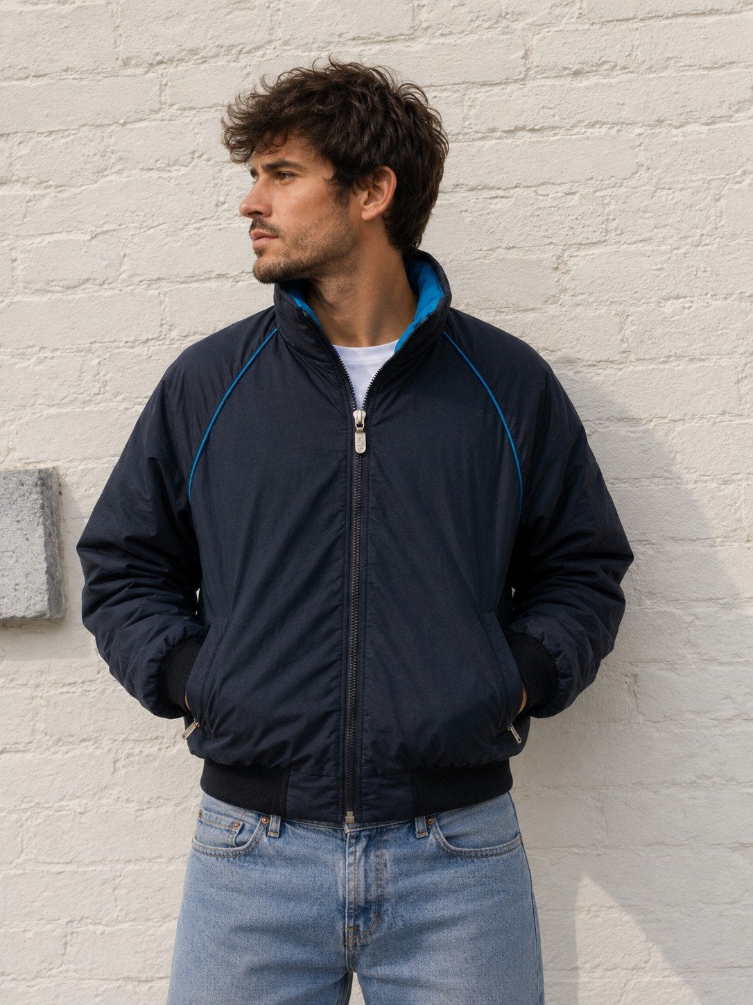 Veste vintage The North Face noire & bleue – Taille L, Vêtements | Hommes, Vestes | Hiver, Enlèvement ou Envoi, Taille 52/54 (L)