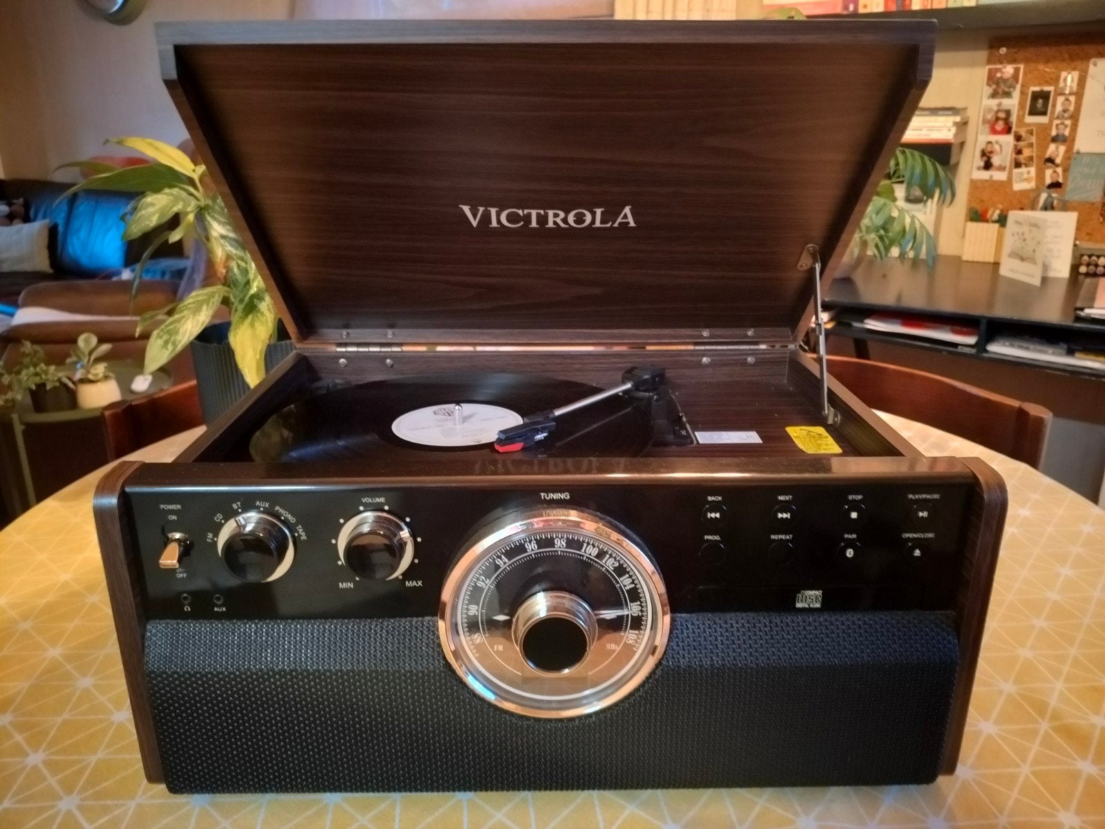 platenspeler Victrola, Ophalen