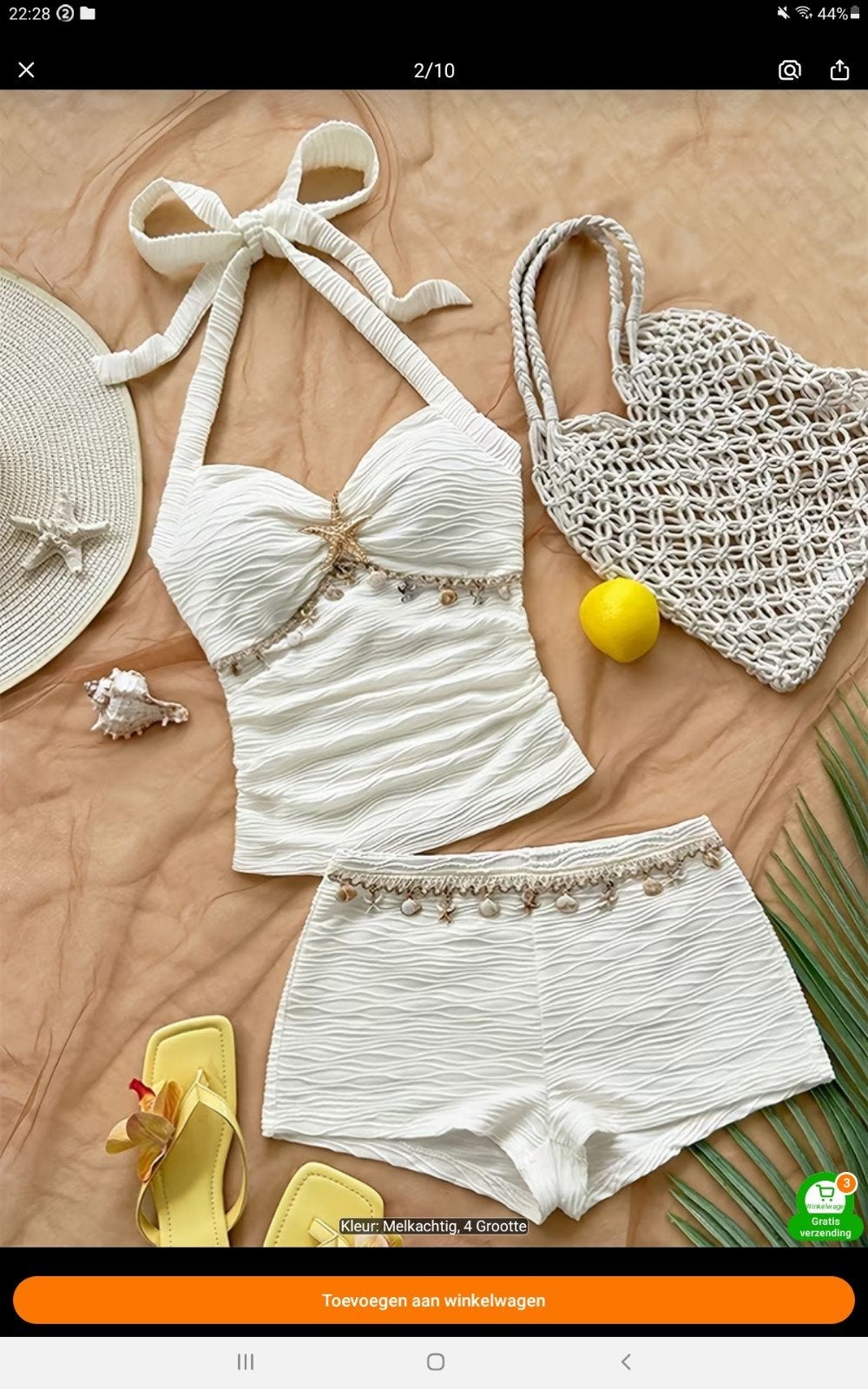 2 delige strandoutfit (topje met broekje), Kleding | Dames, Badmode en Zwemkleding, Ophalen of Verzenden