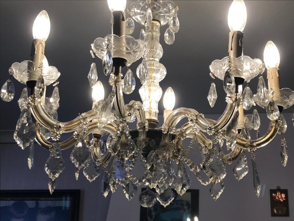 Luster glas, Huis en Inrichting, Ophalen, Zo goed als nieuw, Glas, Bright