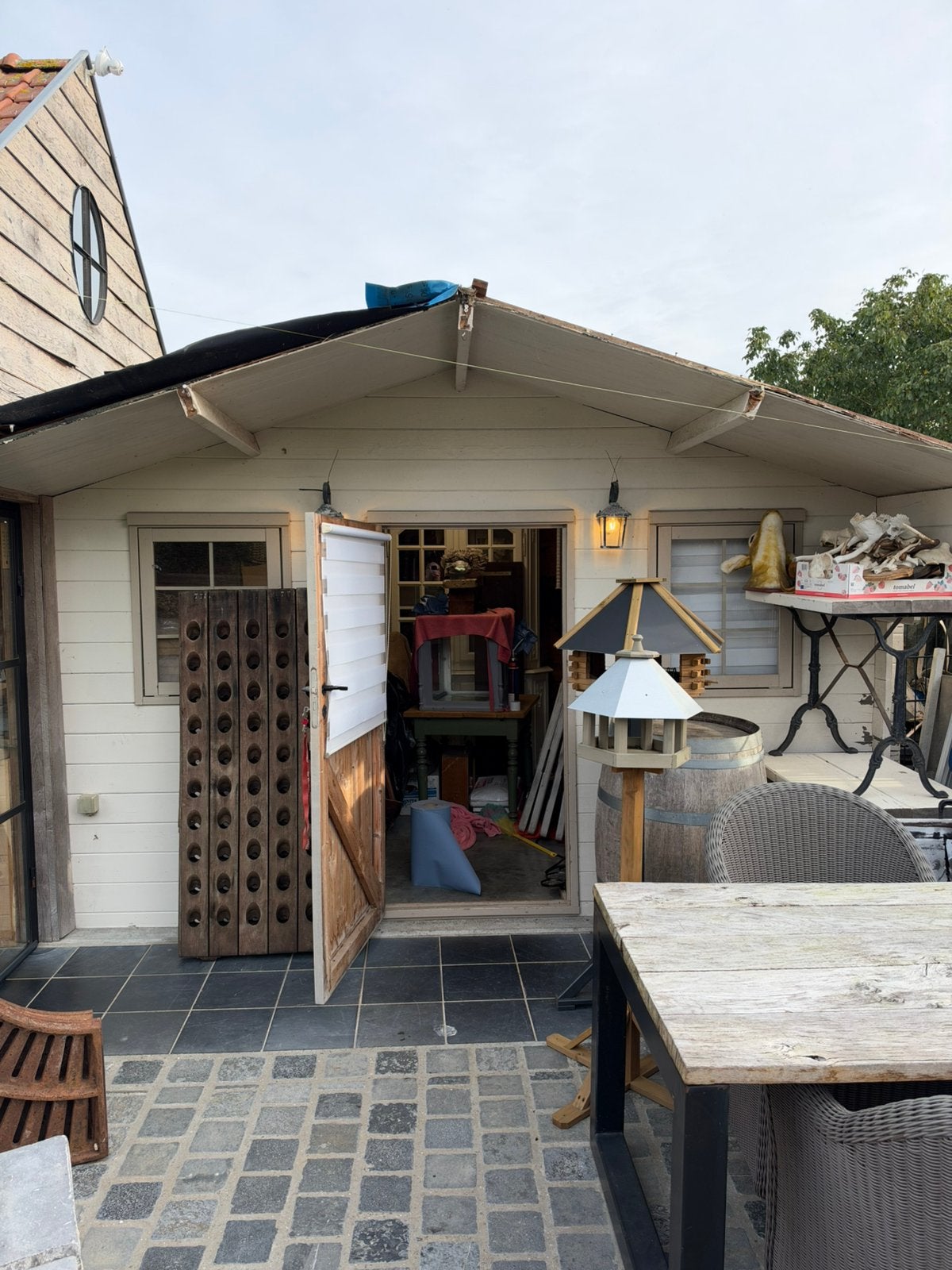 Tuinhuis voor brandhout, Tuin en Terras, Ophalen, Zo goed als nieuw, Tuinhuis