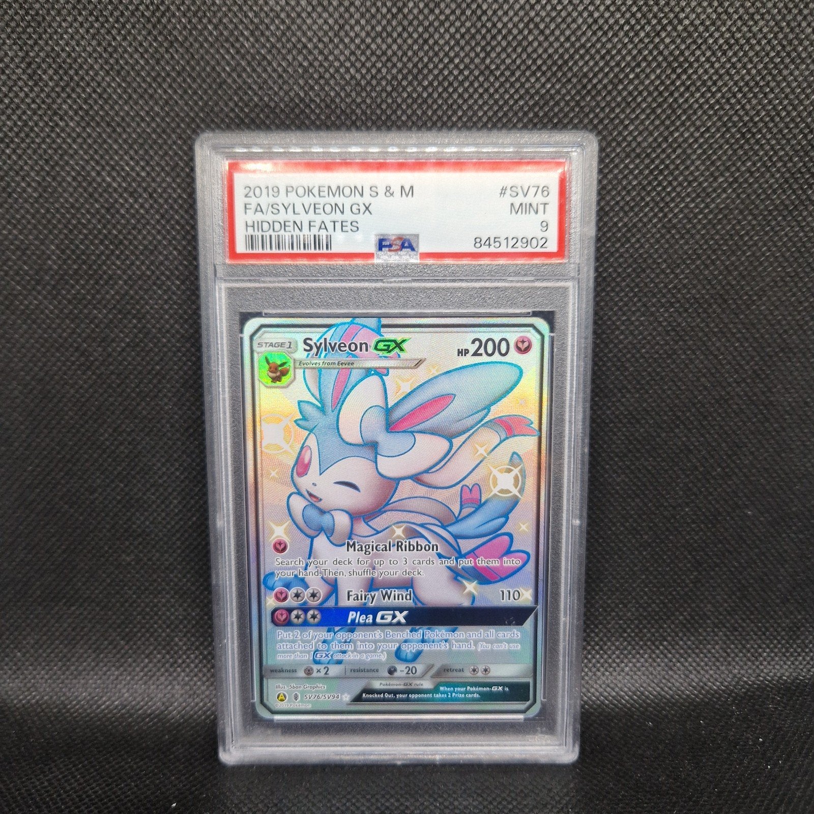 Sylveon GX Hidden Fates Sun&Moon PSA 9, Hobby en Vrije tijd, Verzamelkaartspellen | Pokémon, Ophalen of Verzenden