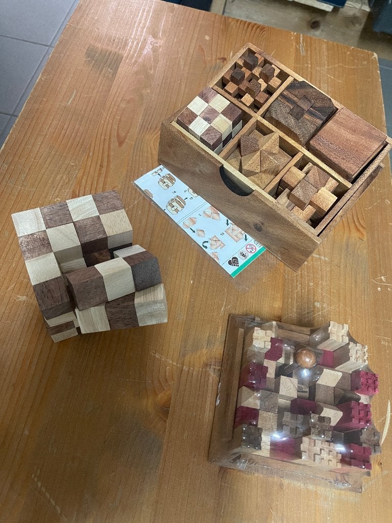 Lot de casse-têtes en bois  puzzles chinois, Enlèvement, Neuf, En bois