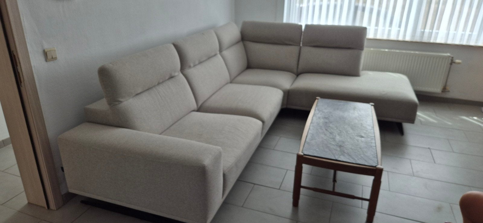 Fauteuil d'angle gris clair, Enlèvement