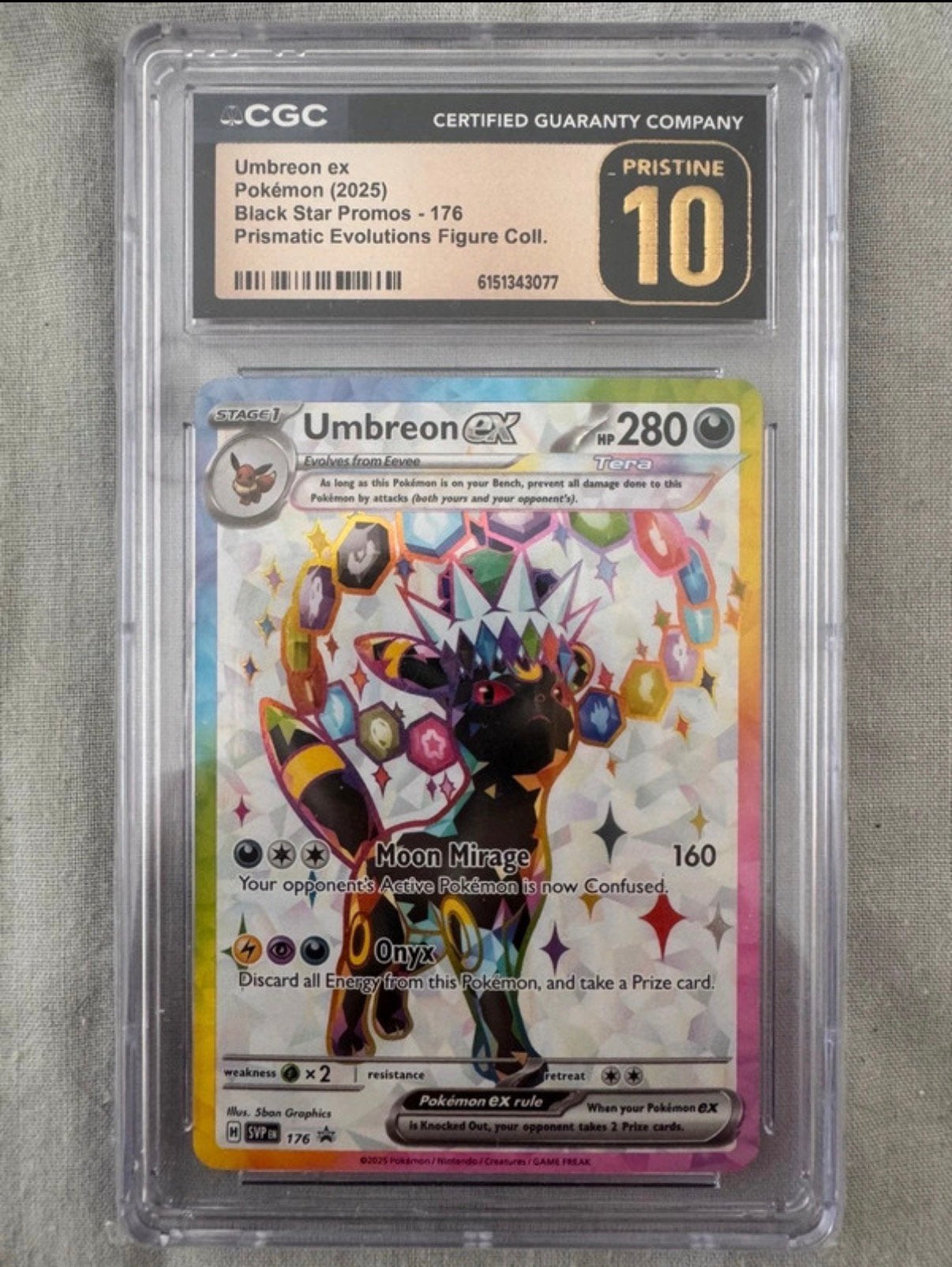 Umbreon Ex 176 Pristine 10, Enlèvement, Neuf