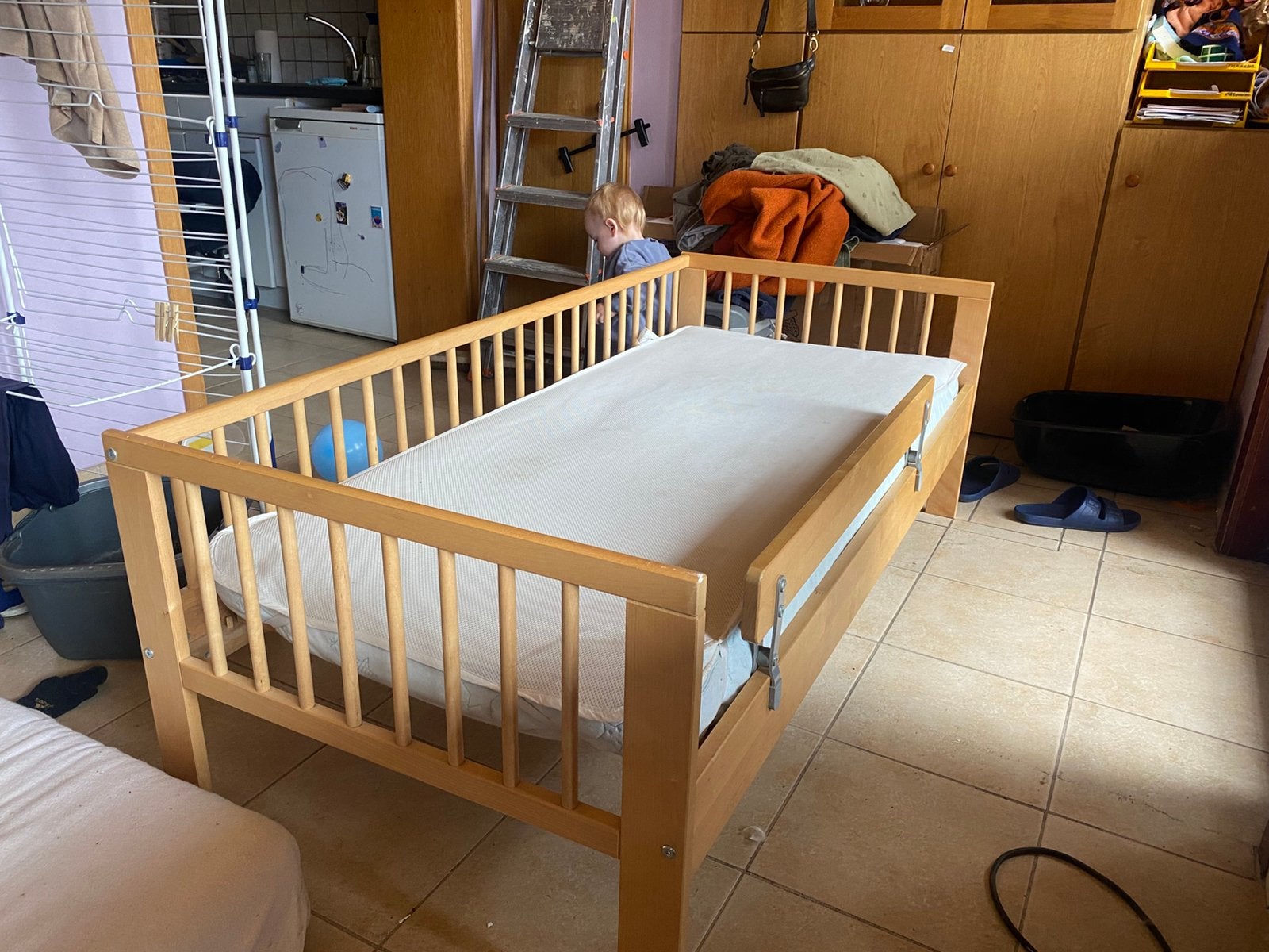 Peuterbed plus matras, ikea, Sport en Fitness, Sauna, Ophalen, Gebruikt