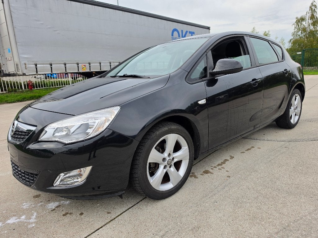 Opel Astra 1.6i Enjoy Automaat Airco, Navi + Garantie, Autos, Achat, Entreprise, Noir, 5 portes