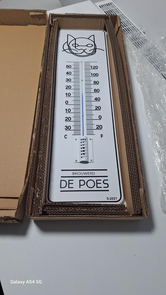 Thermometer Brouwerij De Poes, Ophalen of Verzenden