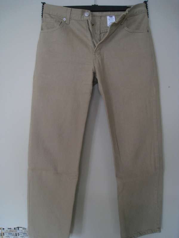 Pantalon en jean ocre pour homme, Levi Straus 550, W30 L30,, Enlèvement