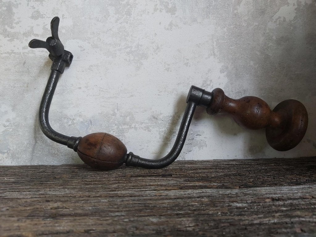 Antieke omslagboor / zwengelboor, Antiek en Kunst, Ophalen of Verzenden