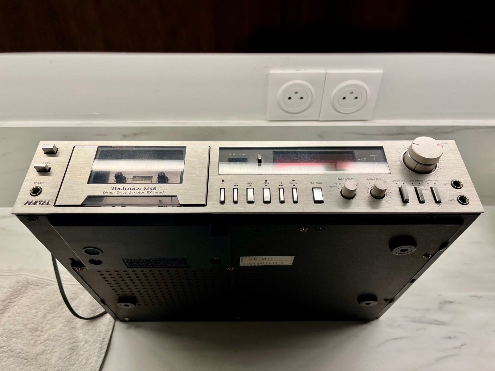 Lecteur cassettes Technics M45, Enlèvement, Utilisé