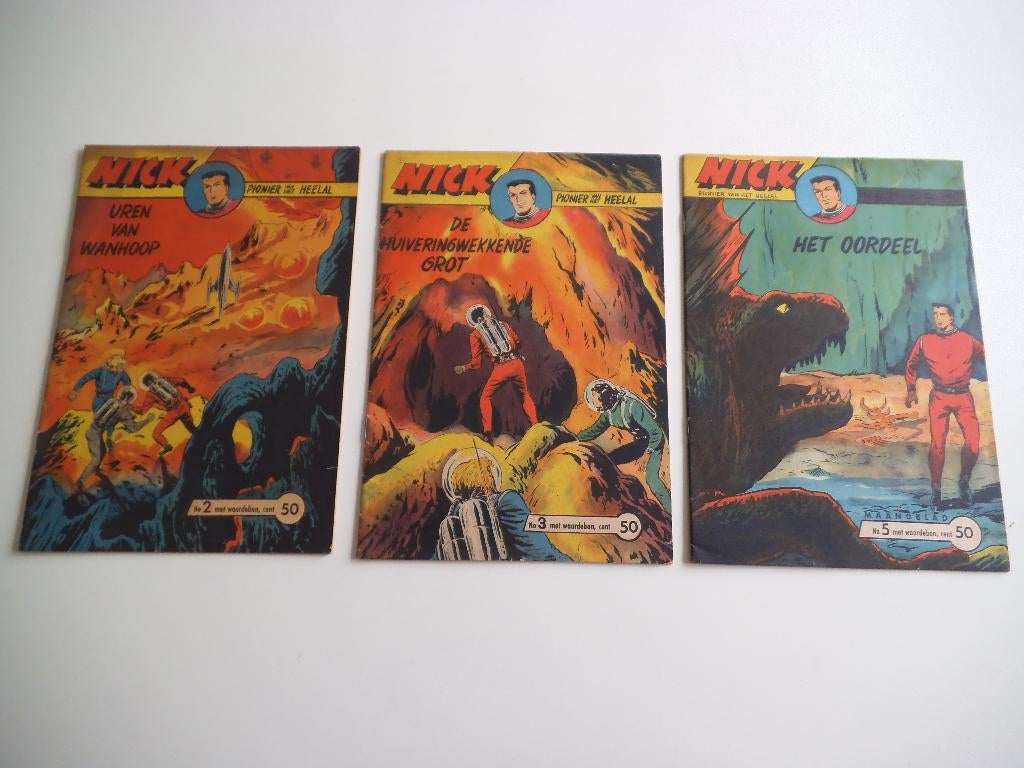 Nick Pionier van het heelal nummers 2 - 3 - 5, Livres, BD, Utilisé, Plusieurs BD, Enlèvement ou Envoi