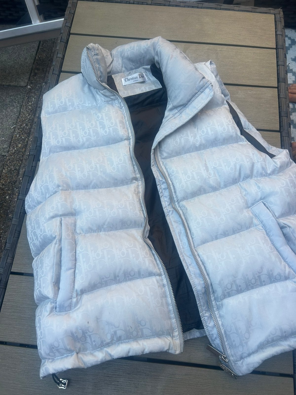 Dior bodywarmer Grijs maat M, Kleding | Heren, Bodywarmers, Ophalen of Verzenden, Zo goed als nieuw, Maat 48/50 (M)