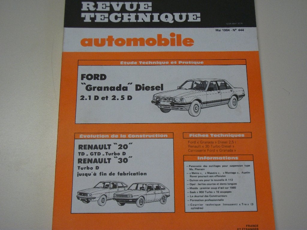 revue technique ford granada diesel 1977-1984, Ophalen of Verzenden