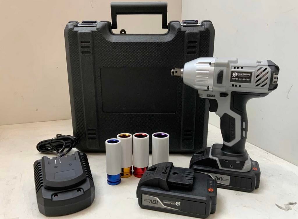 Stahlgruppe slagmoersleutel + 2 batterijen en oplader NIEUW!, Ophalen, Nieuw