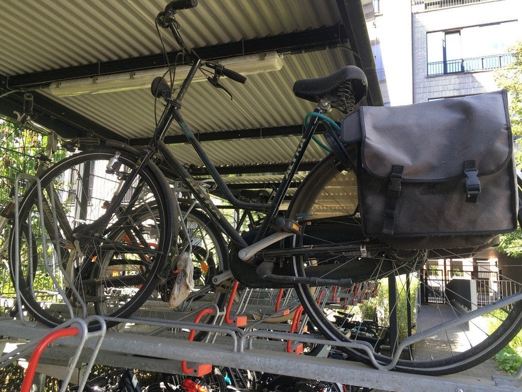 Damesfiets / stadsfiets met fietstas – opknapper, Velgrem, Ophalen, Overige merken, 53 tot 56 cm