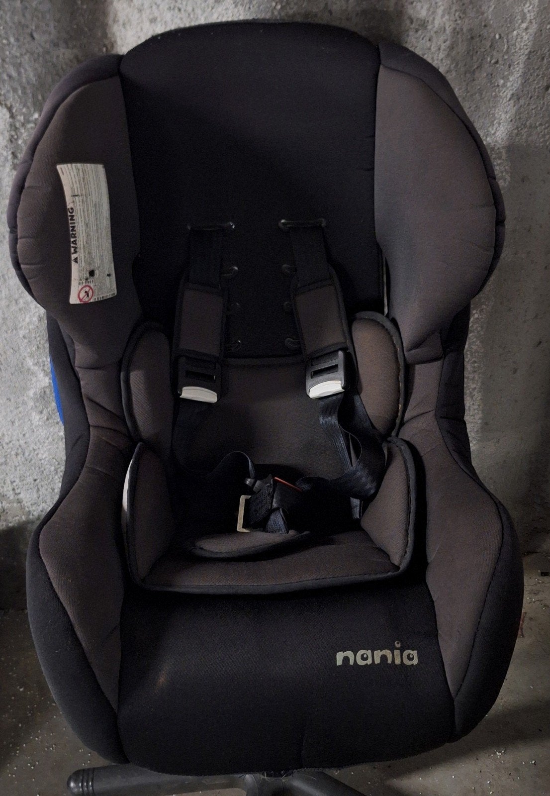 Siège auto NANIA 0 kg -> 25kg noir en parfait état, Enlèvement