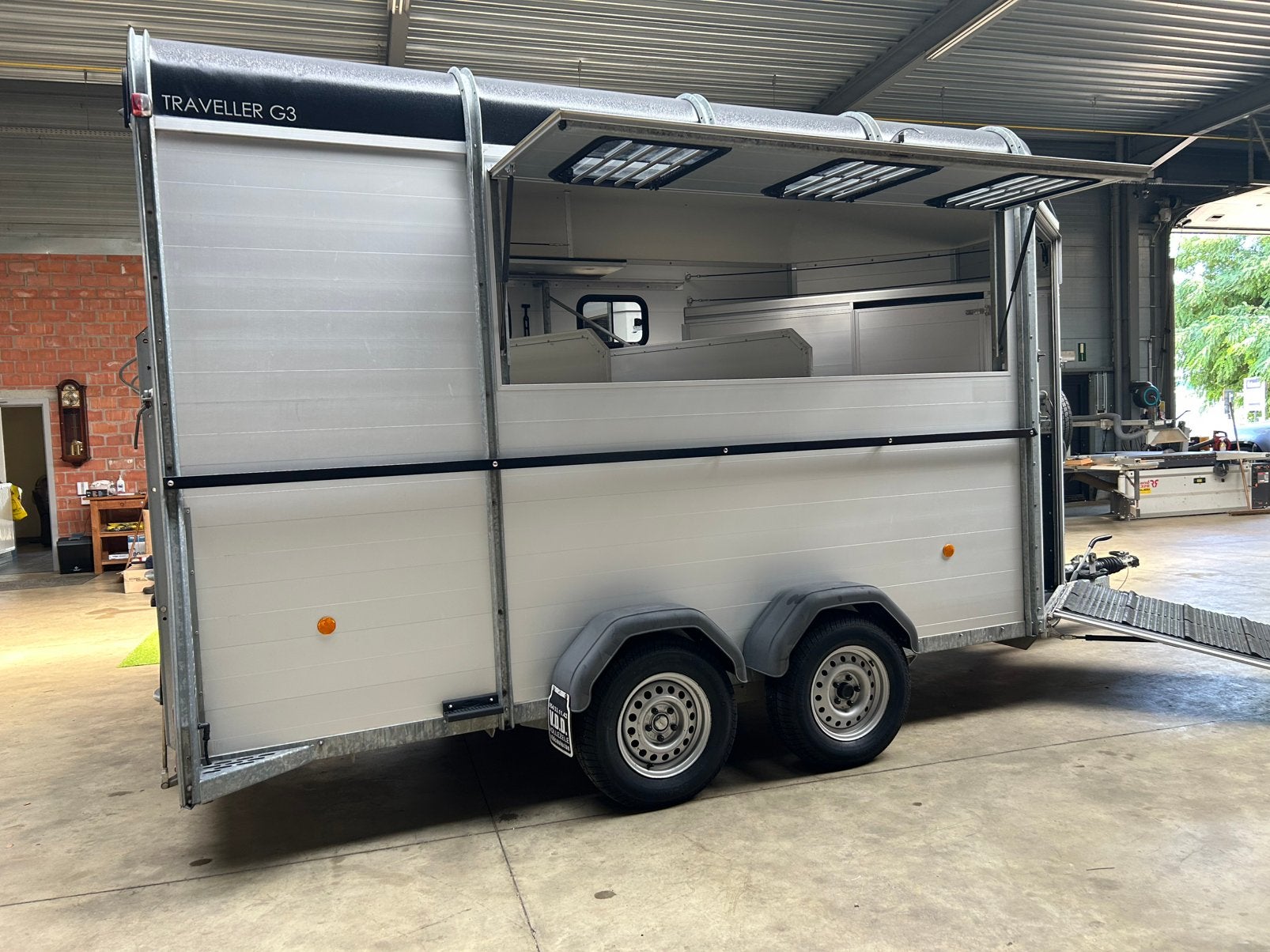 Bockmann Traveler G 3, Animaux & Accessoires, Enlèvement, Comme neuf, Aluminium, Remorque 3 chevaux