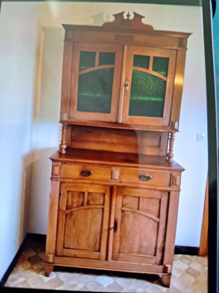 vitrinekast, Ophalen, Gebruikt, 100 tot 150 cm, Eikenhout