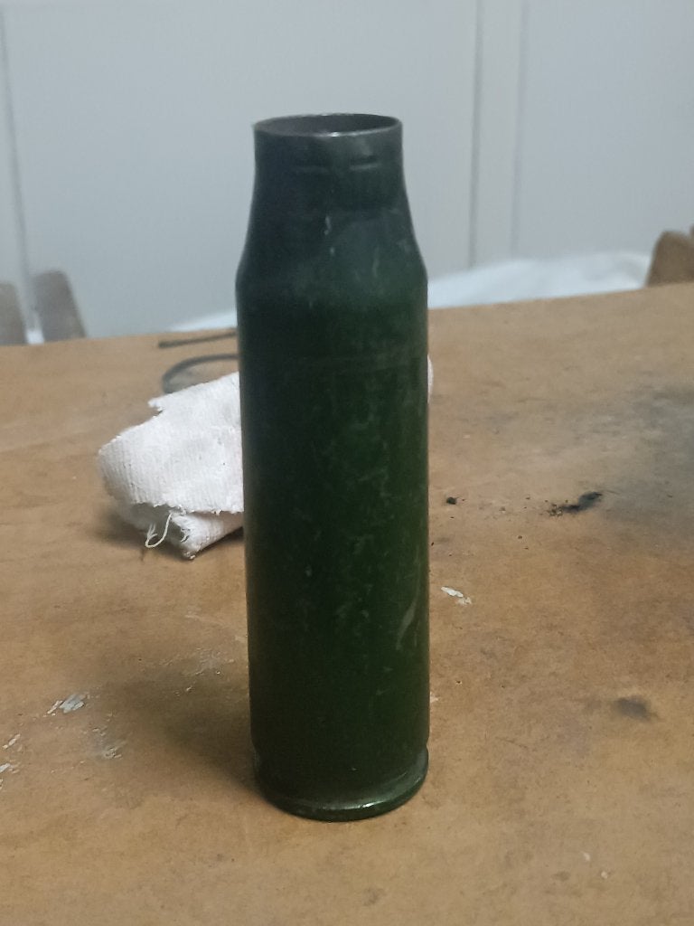Boîtier VIDE - calibre 25x137 mm - Oerlikon KBA, Enlèvement ou Envoi, Autres, Douilles ou Pièces de fouille