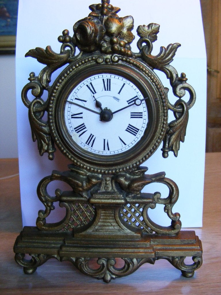 Horloge en fonte, Antiquités & Art, Enlèvement ou Envoi