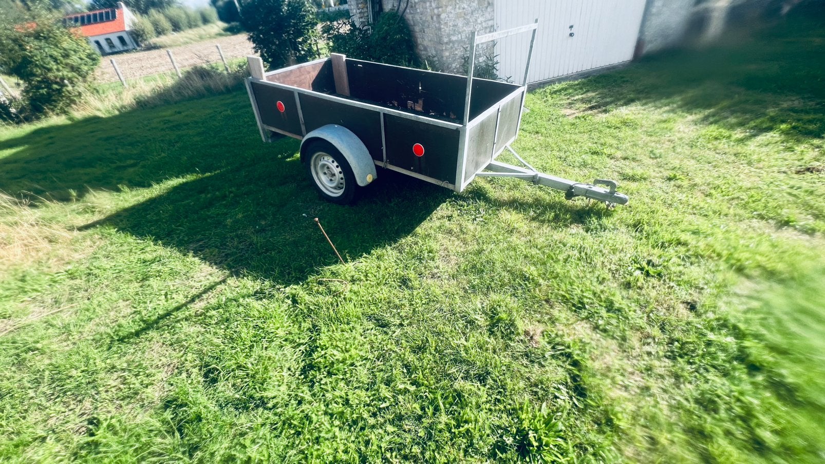 Aanhangwagen ramorque 100x200, Ophalen, Gebruikt