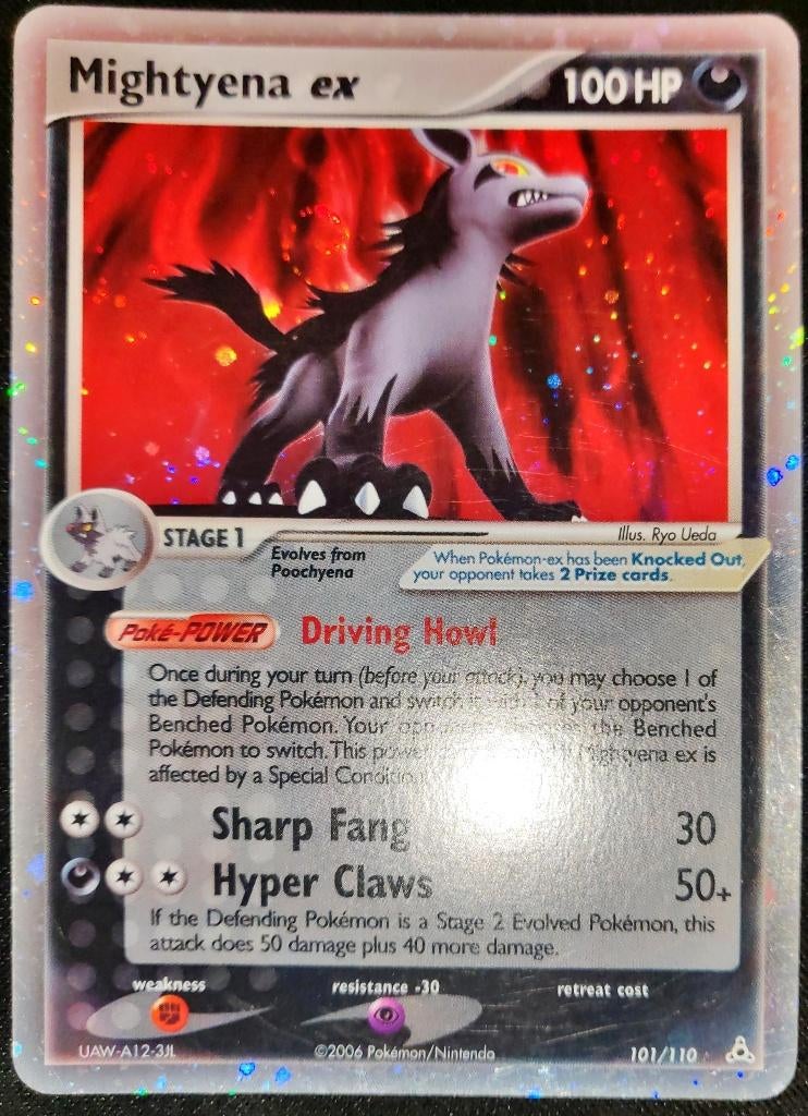 Te koop: Mightyena ex (101) Ex Holon Phantoms met swirl, Ophalen of Verzenden