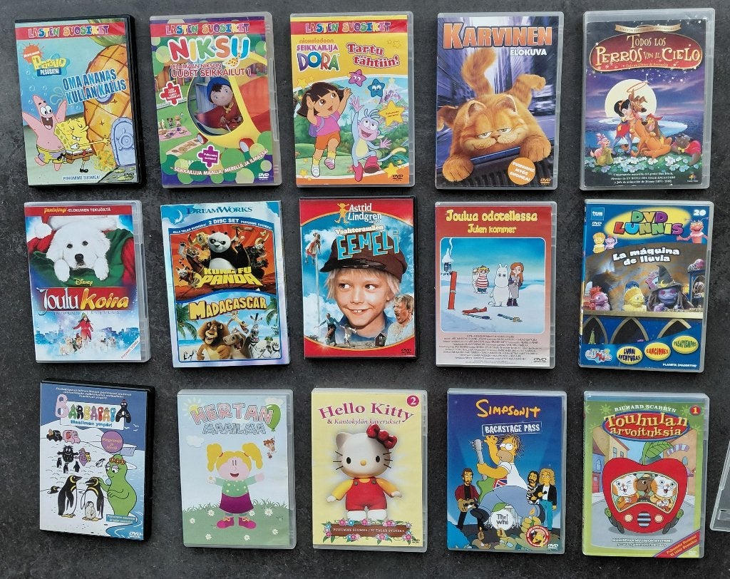 RARE LOT de 15 DVDs Finnois/Nordique etc.., À partir de 6 ans, Anglais, Anglais, Comme neuf