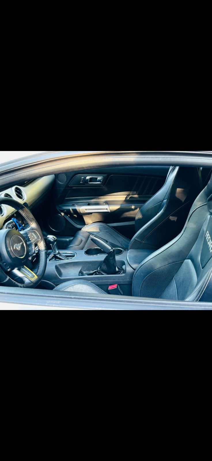 Ford mustang te koop, Auto's, Automaat, Zwart, Wit, 5 zetels