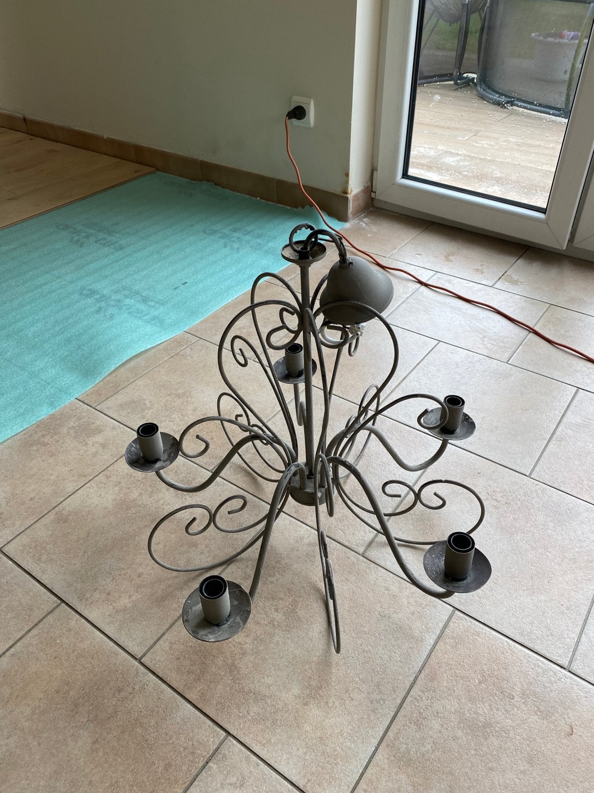 Luster landelijk, Huis en Inrichting, Ophalen, Gebruikt, E14 (klein), Landelijk