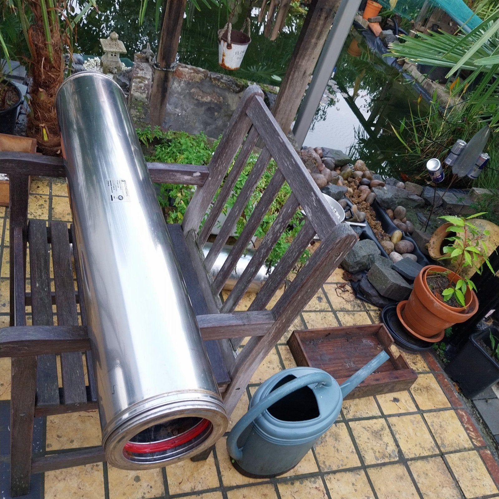 inox dubbelwandig 150x180mm medere verkrijgbaar, Doe-het-zelf en Bouw, Ophalen, Inox, 6 meter of meer