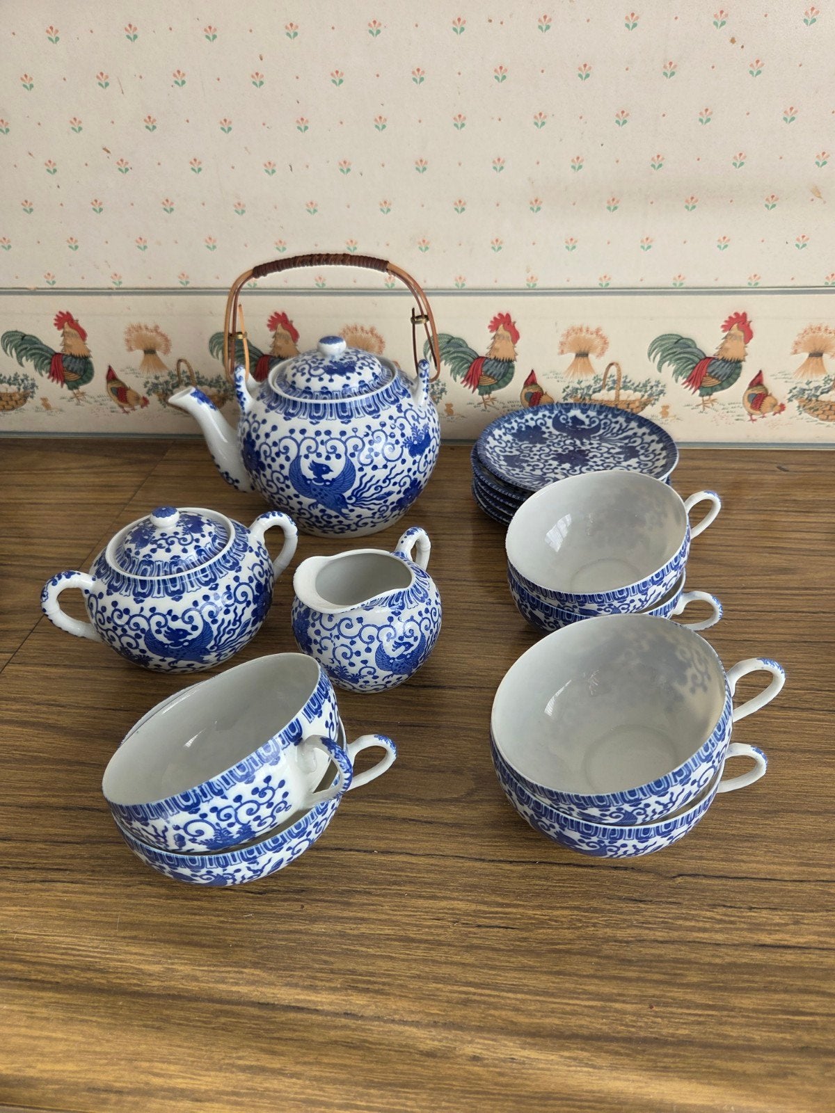 Service à thé en porcelaine fine, Ophalen