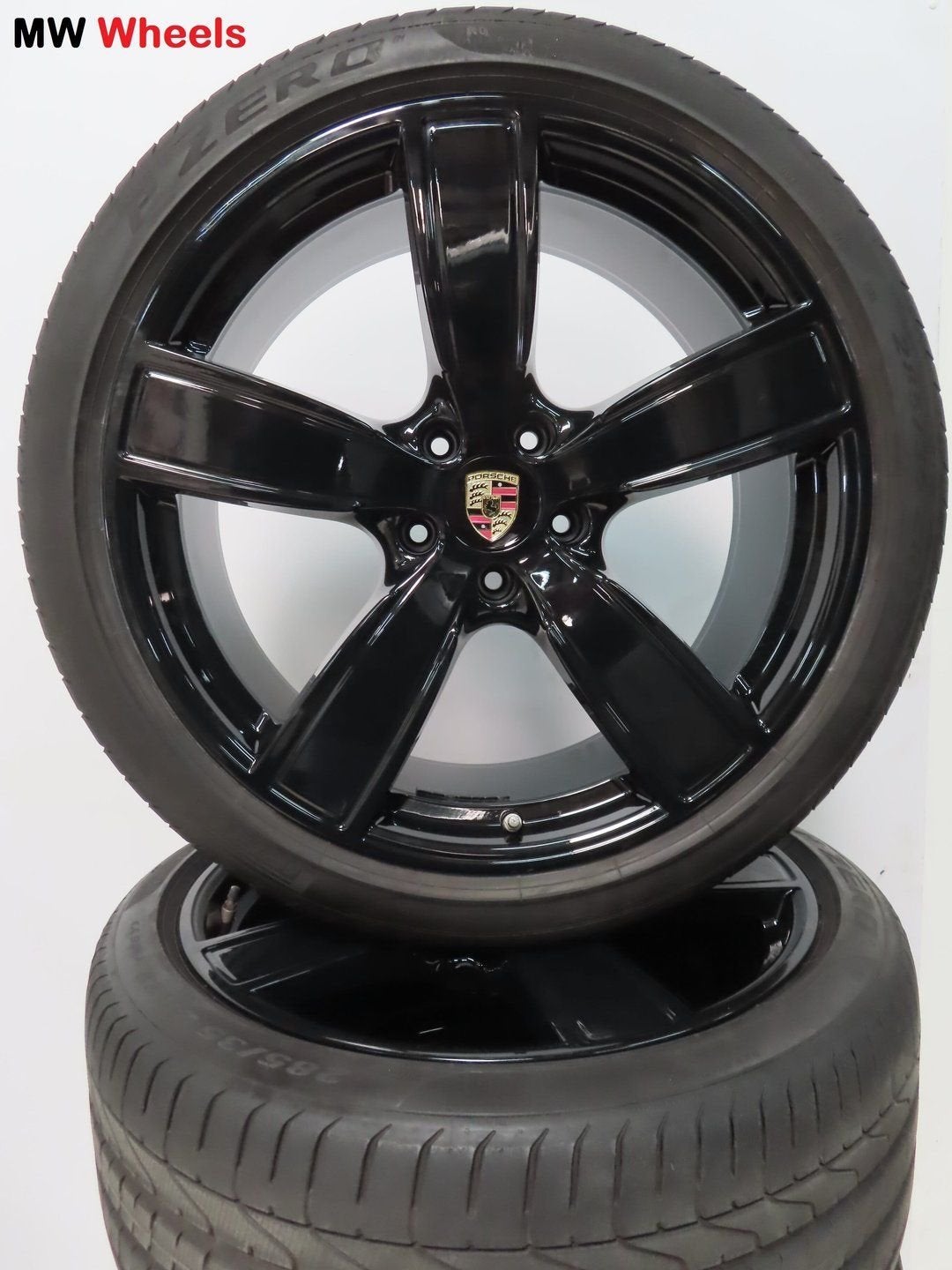 Originele Porsche Cayenne Coupe 22 inch velgen zomerbanden, Auto-onderdelen, Banden en Velgen, Gebruikt, -, 285 mm, -