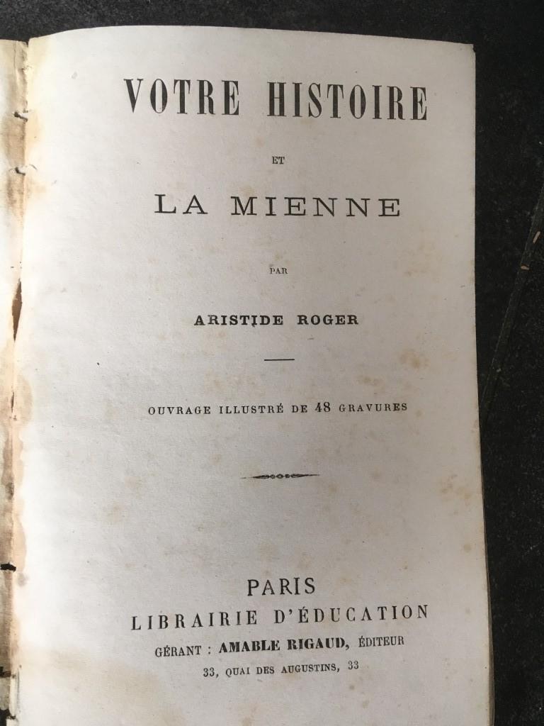 ton histoire et mon partenaire par Aristide Roger, Enlèvement ou Envoi