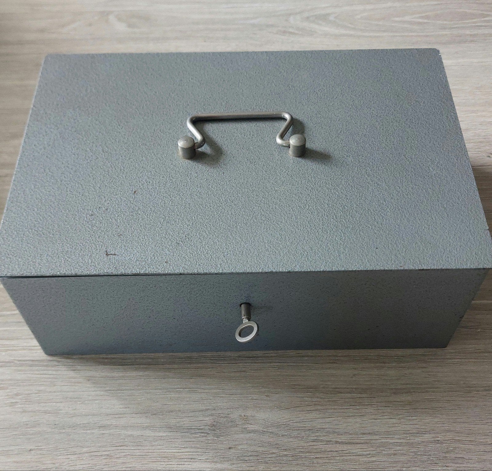 Tirelire/casier vintage en métal (30x20x10 cm), Enlèvement ou Envoi