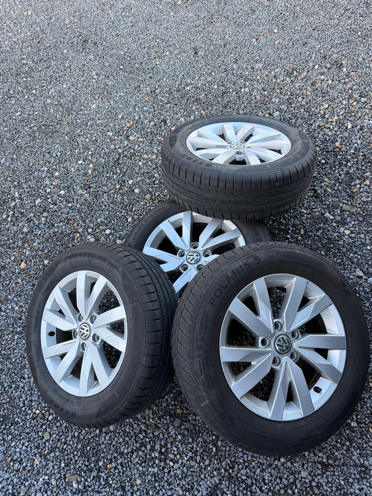 Jantes 215/60/R16 (5x112) Hiver VW T-ROC etc, Autos : Divers, Enlèvement ou Envoi, Comme neuf