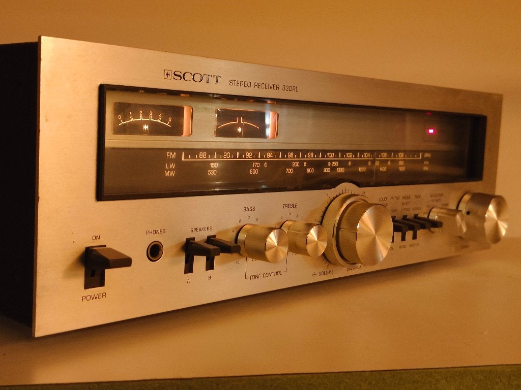 vintage radio / versterker Scott 330rl, Audio, Tv en Foto, Versterkers en Ontvangers, Ophalen of Verzenden, Gebruikt, Minder dan 60 watt