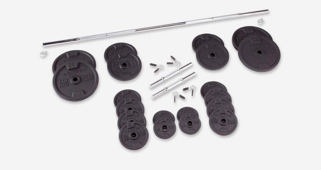 Ensemble d'haltères, haltères + développé couché, banc curl, Enlèvement, Comme neuf, Bras, Set d’haltères