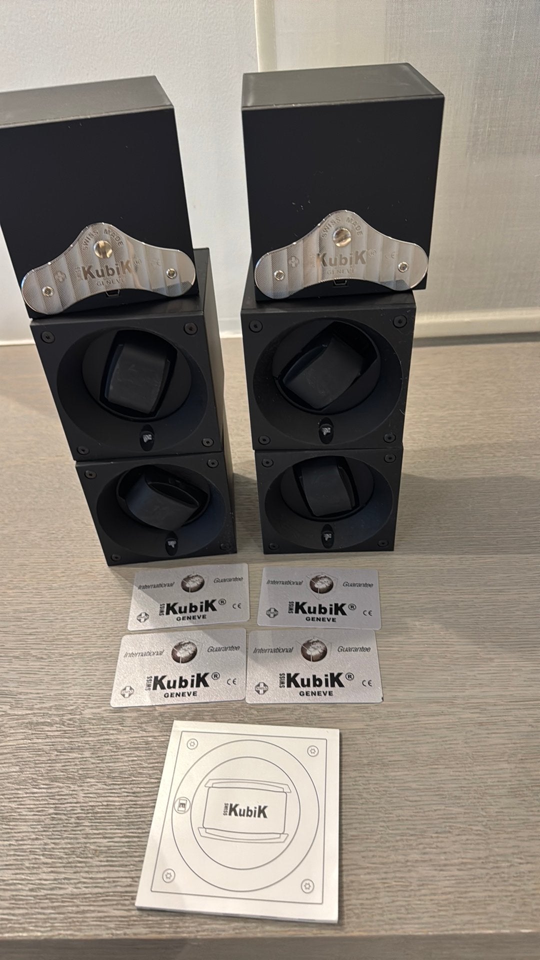 Swiss Kubik Geneva — Set de 6 remonte-montres, Enlèvement