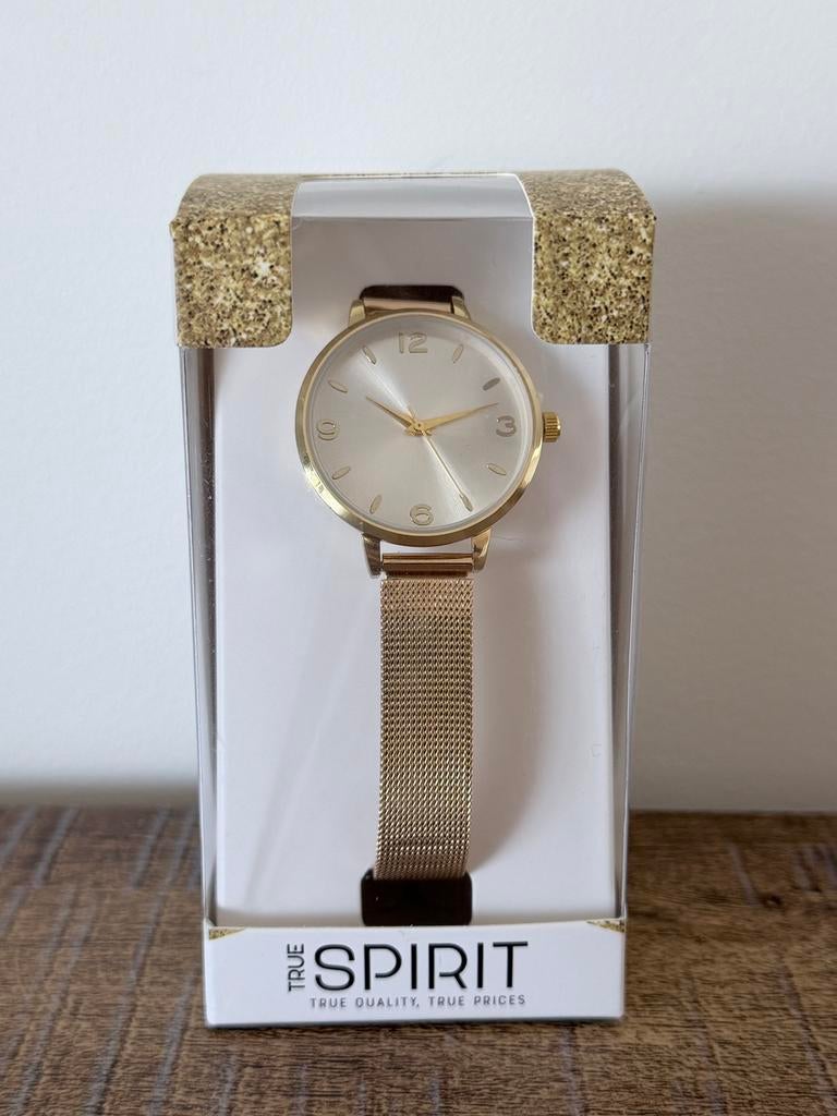 Montre élégante pour femme de la marque True Spirit, Bijoux, Sacs & Beauté, Autres marques, Enlèvement ou Envoi, Or, Avec strass