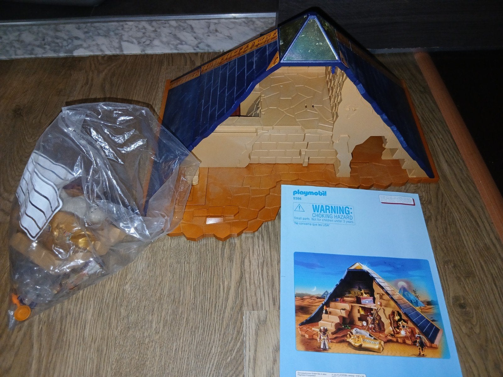 playmobil piramide van de farao + handleiding, Historique, Enlèvement ou Envoi, Comme neuf, Figurines