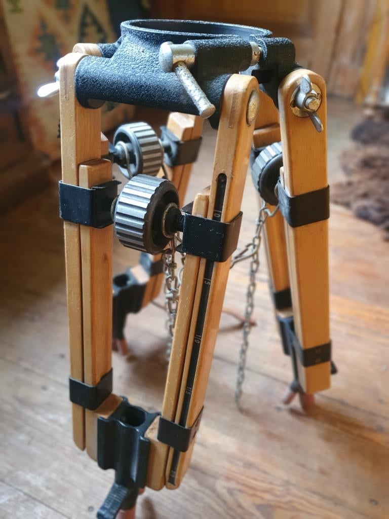 Vintage houten camerastatief, Audio, Tv en Foto, Fotografie | Statieven en Balhoofden, Ophalen