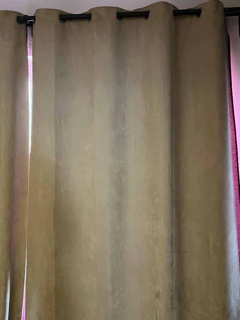 Tringles à rideaux + rideaux !, 100 à 150 cm, Enlèvement, Utilisé, 200 cm ou plus
