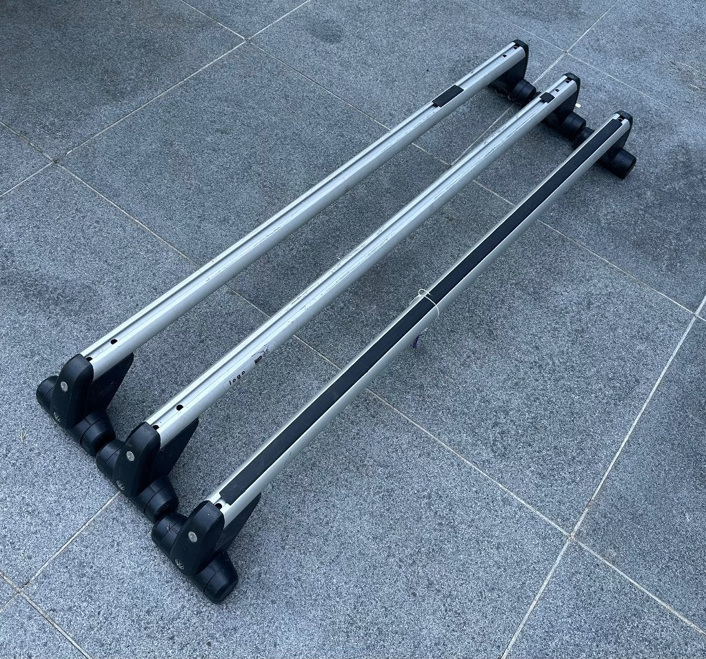 Barres de toit (3x) pour VW T5, T6, Autos : Divers, Porte-bagages, Utilisé, Enlèvement