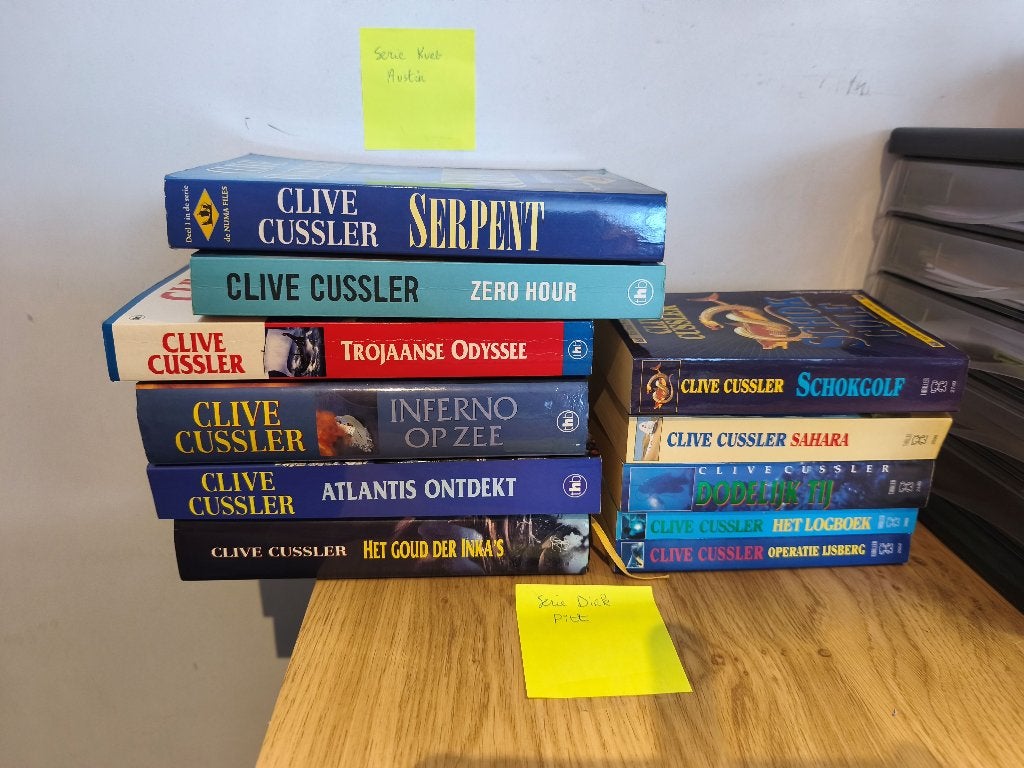 Boeken Clive Cussler, Nederlandstalig, Boeken, Ophalen of Verzenden, Gelezen, Clive Cussler